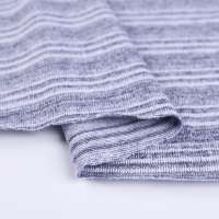 Factory grey white stripe polyester cotton french terry fabric roll