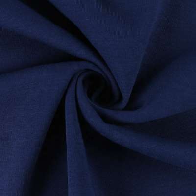 Navy blue no stretch cotton polyester french terry cloth fabric cotton for hoodie