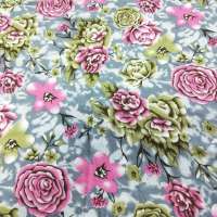 Fancy cheap printed woven 100 percent rayon material floral fabric for dress