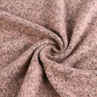 Cashmere like polyester hacci knit tr one side brushed rayon fabric for sweater